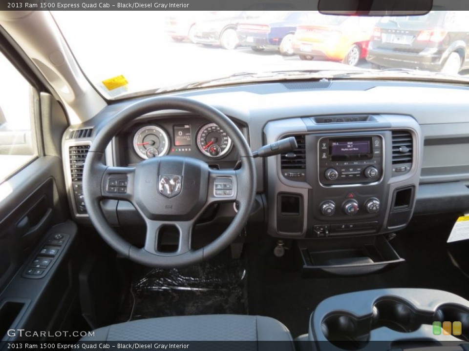 Black/Diesel Gray Interior Dashboard for the 2013 Ram 1500 Express Quad Cab #76373200