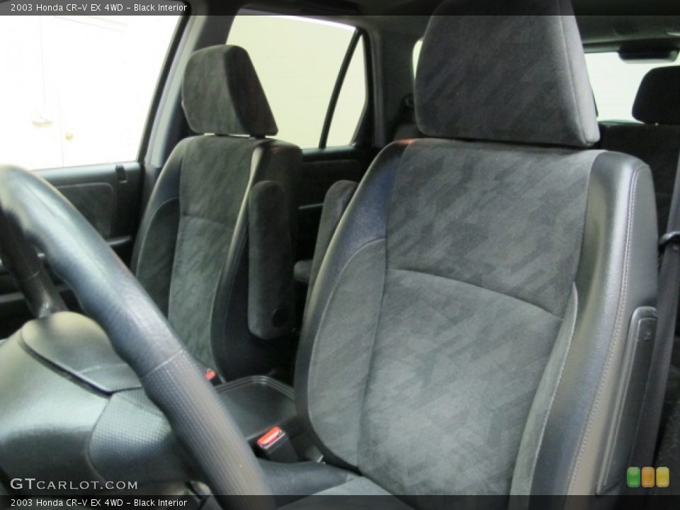 Black Interior Front Seat for the 2003 Honda CR-V EX 4WD #76374073