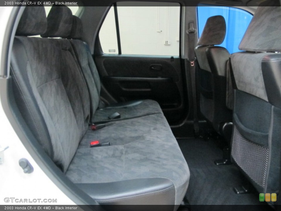 Black Interior Rear Seat for the 2003 Honda CR-V EX 4WD #76374124
