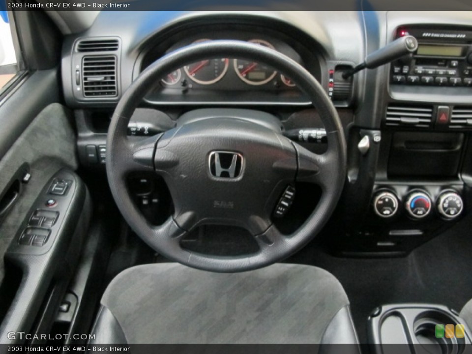 Black Interior Dashboard for the 2003 Honda CR-V EX 4WD #76374193