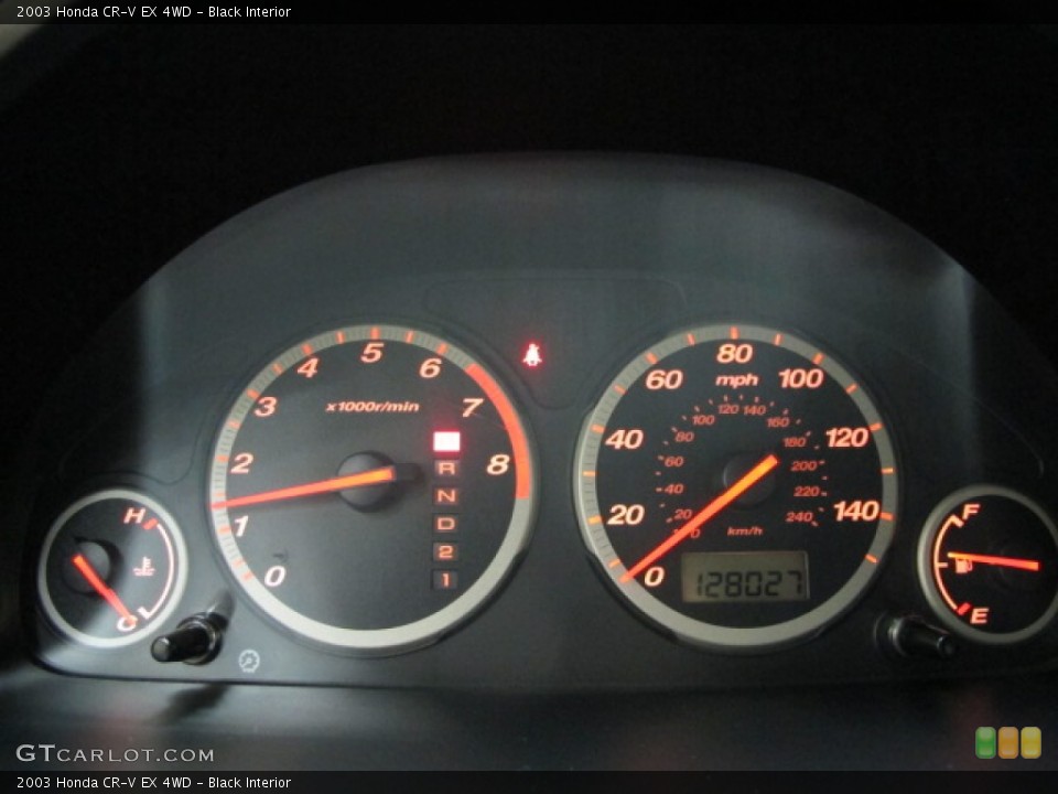 Black Interior Gauges for the 2003 Honda CR-V EX 4WD #76374227