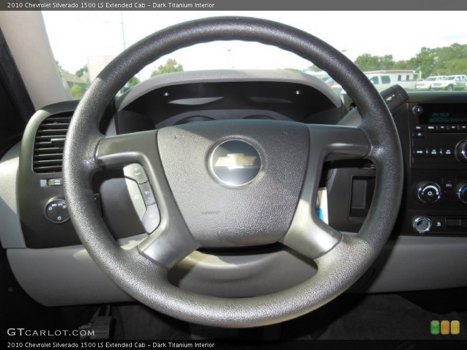 Dark Titanium Interior Steering Wheel for the 2010 Chevrolet Silverado 1500 LS Extended Cab #76374913