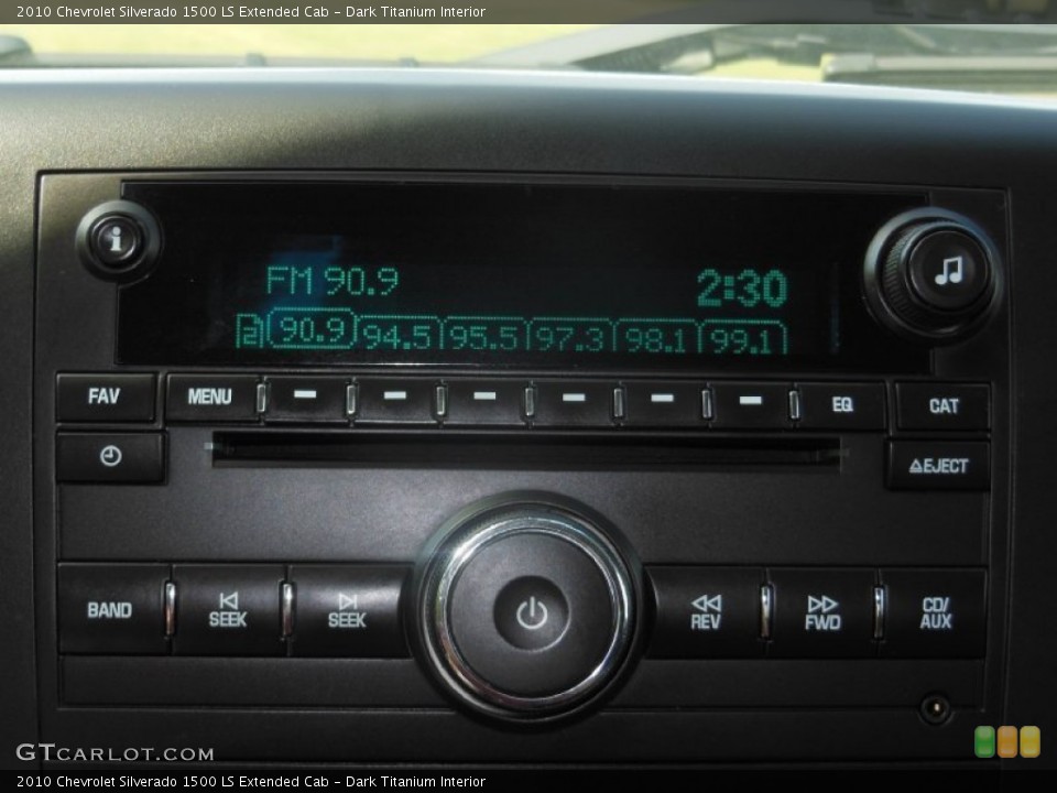 Dark Titanium Interior Audio System for the 2010 Chevrolet Silverado 1500 LS Extended Cab #76374985