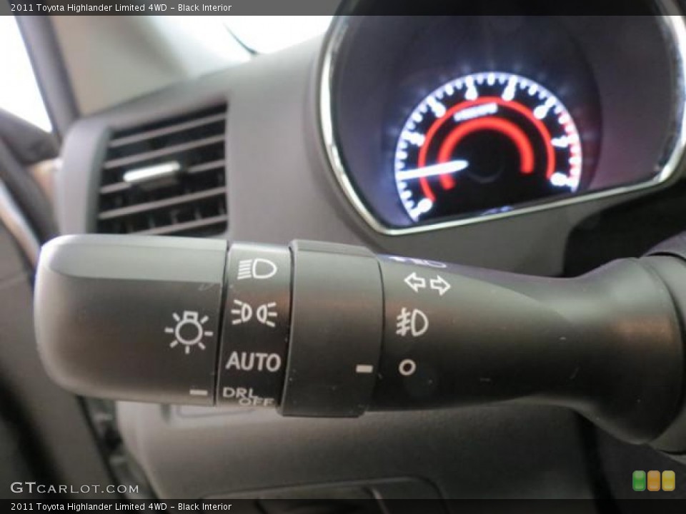 Black Interior Controls for the 2011 Toyota Highlander Limited 4WD #76375312