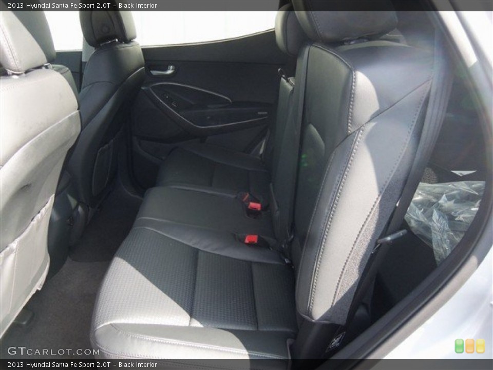 Black Interior Rear Seat for the 2013 Hyundai Santa Fe Sport 2.0T #76375520