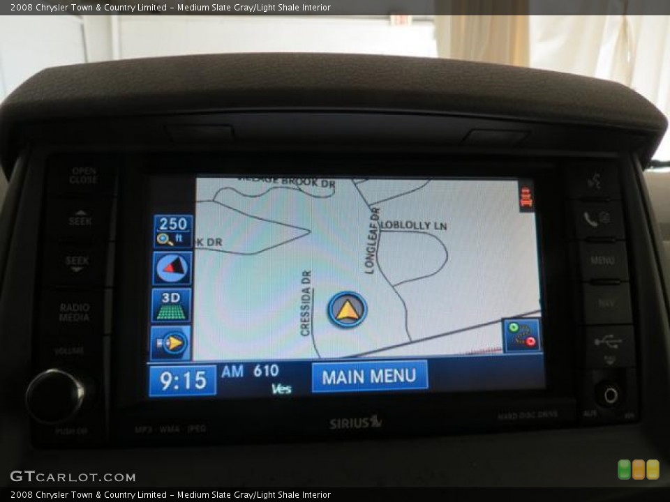 Medium Slate Gray/Light Shale Interior Navigation for the 2008 Chrysler Town & Country Limited #76375645