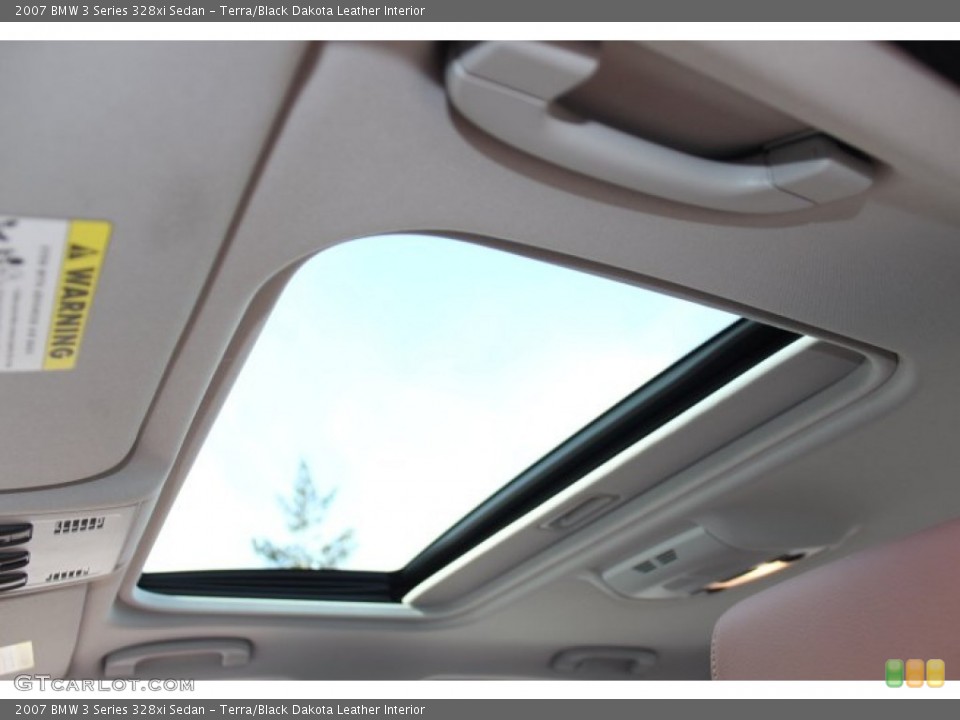 Terra/Black Dakota Leather Interior Sunroof for the 2007 BMW 3 Series 328xi Sedan #76375876