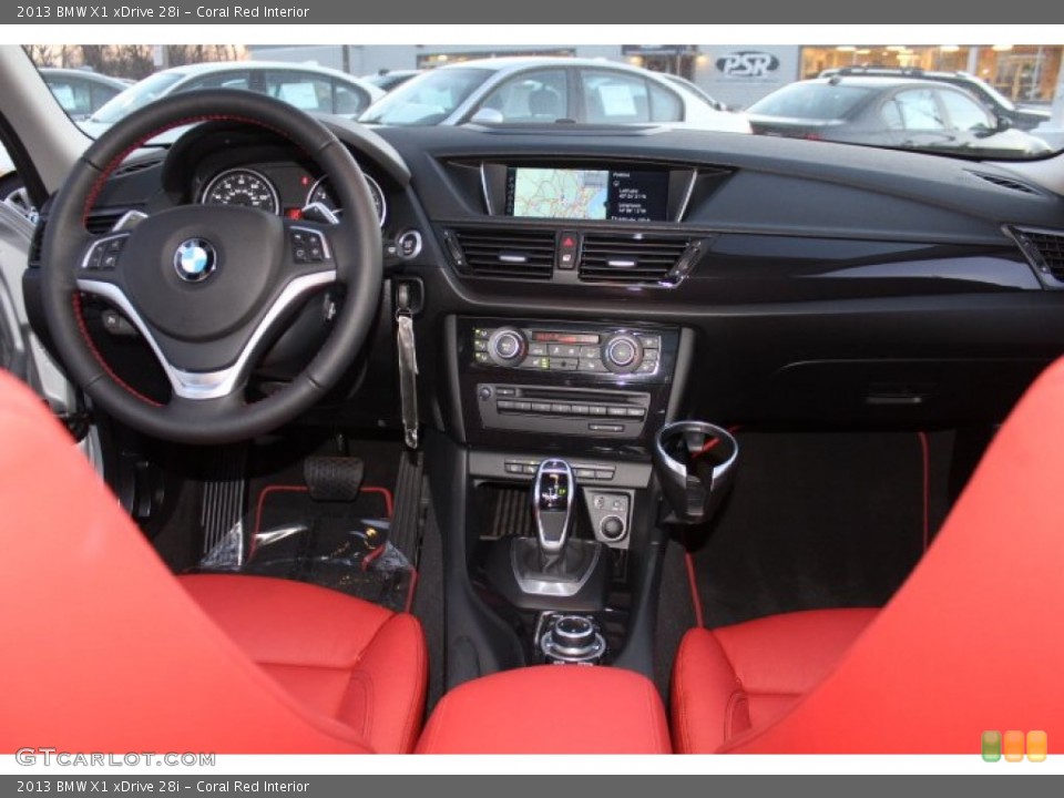 Coral Red Interior Dashboard for the 2013 BMW X1 xDrive 28i #76377130