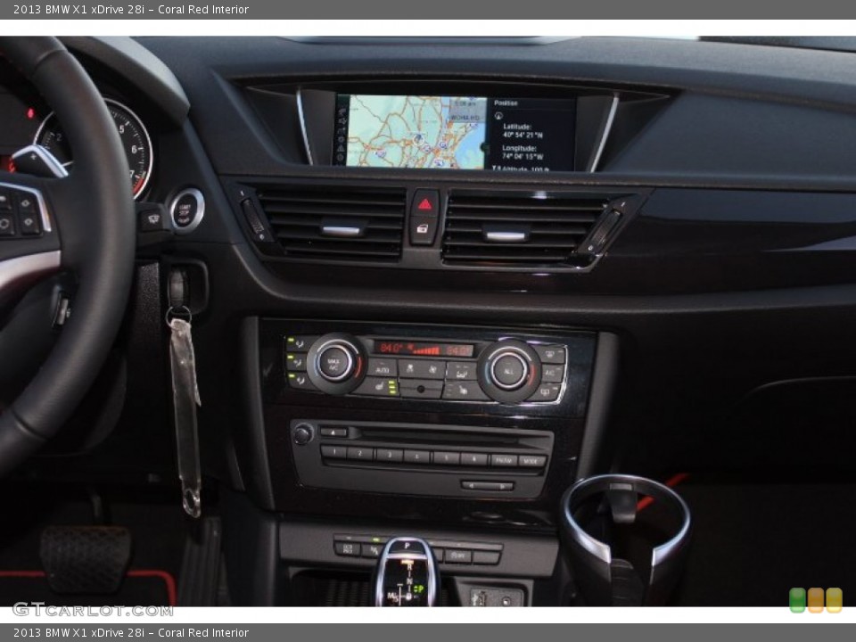 Coral Red Interior Controls for the 2013 BMW X1 xDrive 28i #76377148