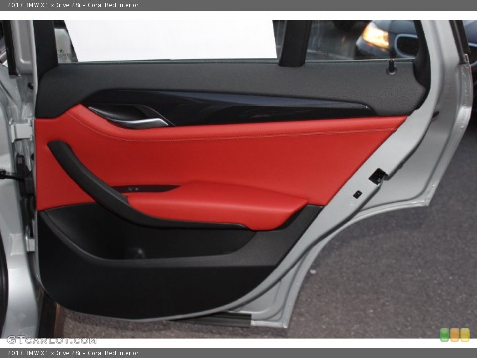 Coral Red Interior Door Panel for the 2013 BMW X1 xDrive 28i #76377275