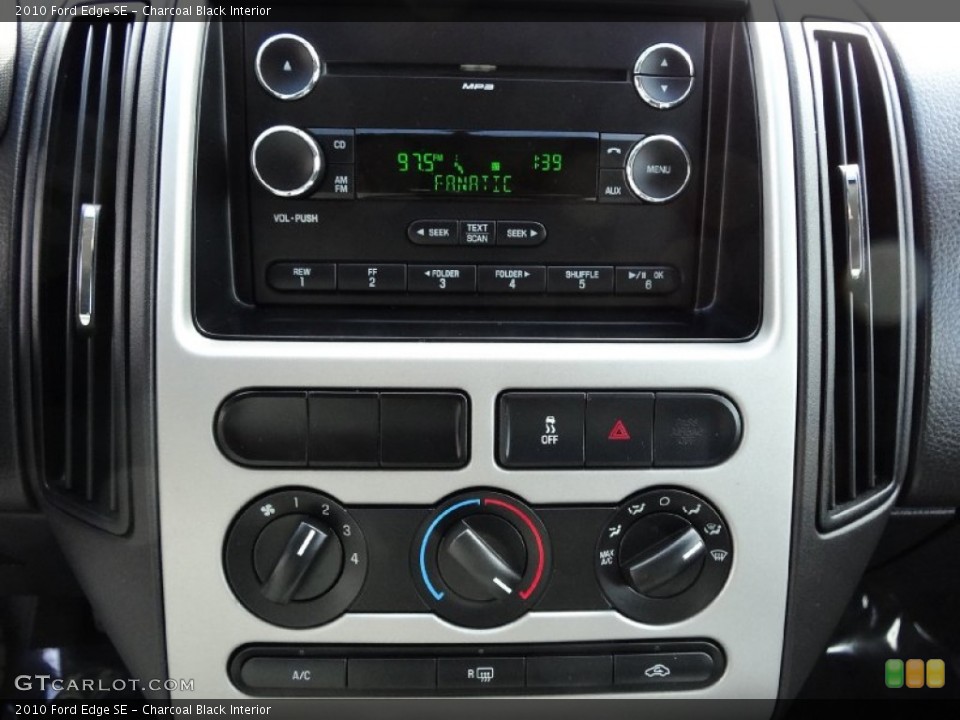 Charcoal Black Interior Controls for the 2010 Ford Edge SE #76377325