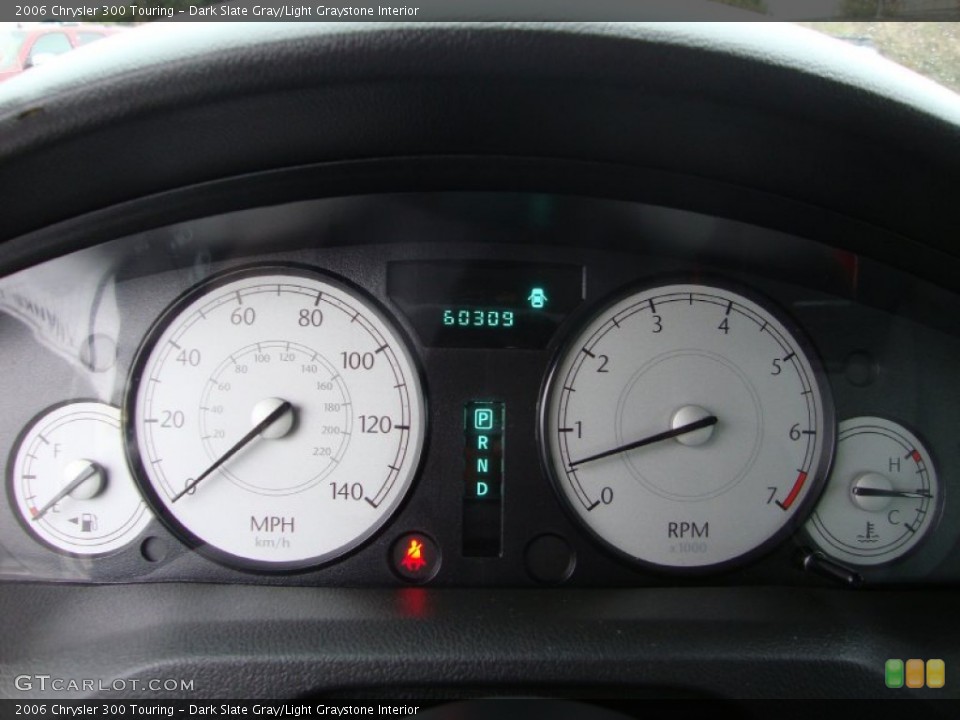 Dark Slate Gray/Light Graystone Interior Gauges for the 2006 Chrysler 300 Touring #76377398