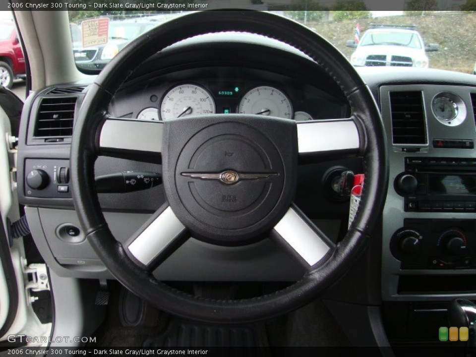 Dark Slate Gray/Light Graystone Interior Steering Wheel for the 2006 Chrysler 300 Touring #76377411