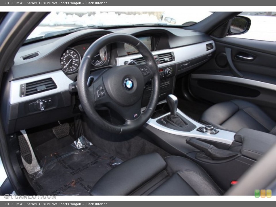Black Interior Prime Interior for the 2012 BMW 3 Series 328i xDrive Sports Wagon #76377565