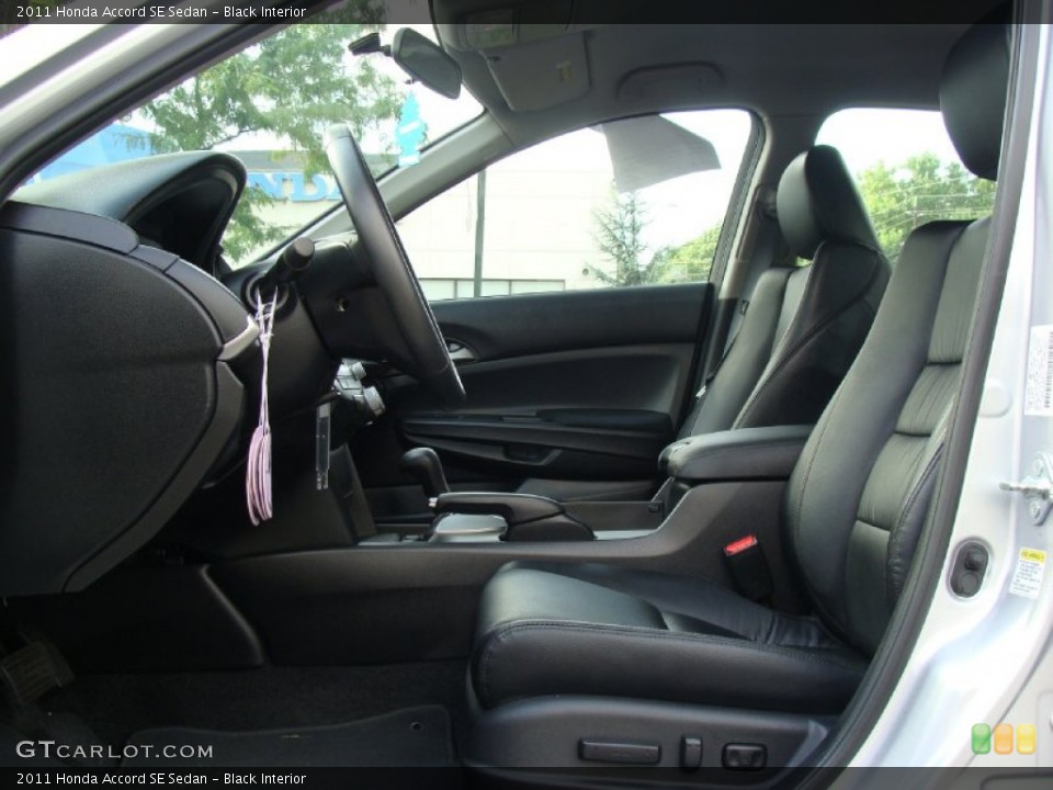 Black Interior Front Seat for the 2011 Honda Accord SE Sedan #76378392
