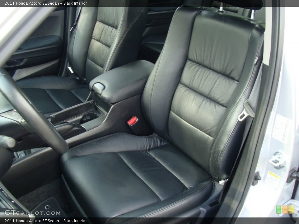 Black Interior Front Seat for the 2011 Honda Accord SE Sedan #76378431