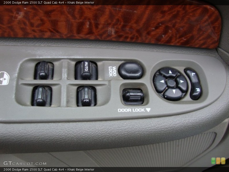 Khaki Beige Interior Controls for the 2006 Dodge Ram 1500 SLT Quad Cab 4x4 #76378887