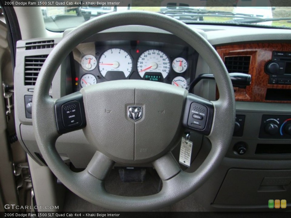 Khaki Beige Interior Steering Wheel for the 2006 Dodge Ram 1500 SLT Quad Cab 4x4 #76378921