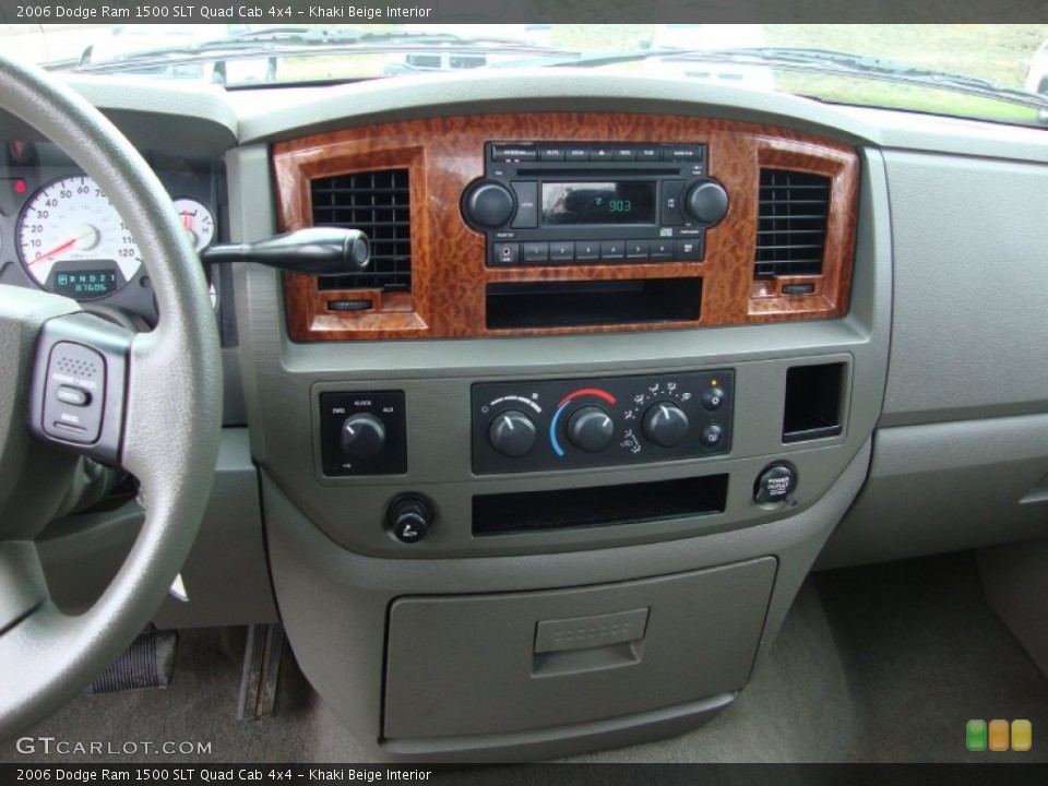 Khaki Beige Interior Controls for the 2006 Dodge Ram 1500 SLT Quad Cab 4x4 #76378933
