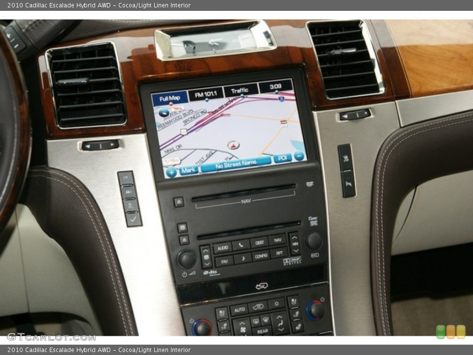 Cocoa/Light Linen Interior Navigation for the 2010 Cadillac Escalade Hybrid AWD #76380331