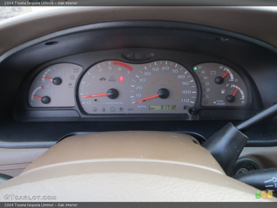 Oak Interior Gauges for the 2004 Toyota Sequoia Limited #76381163