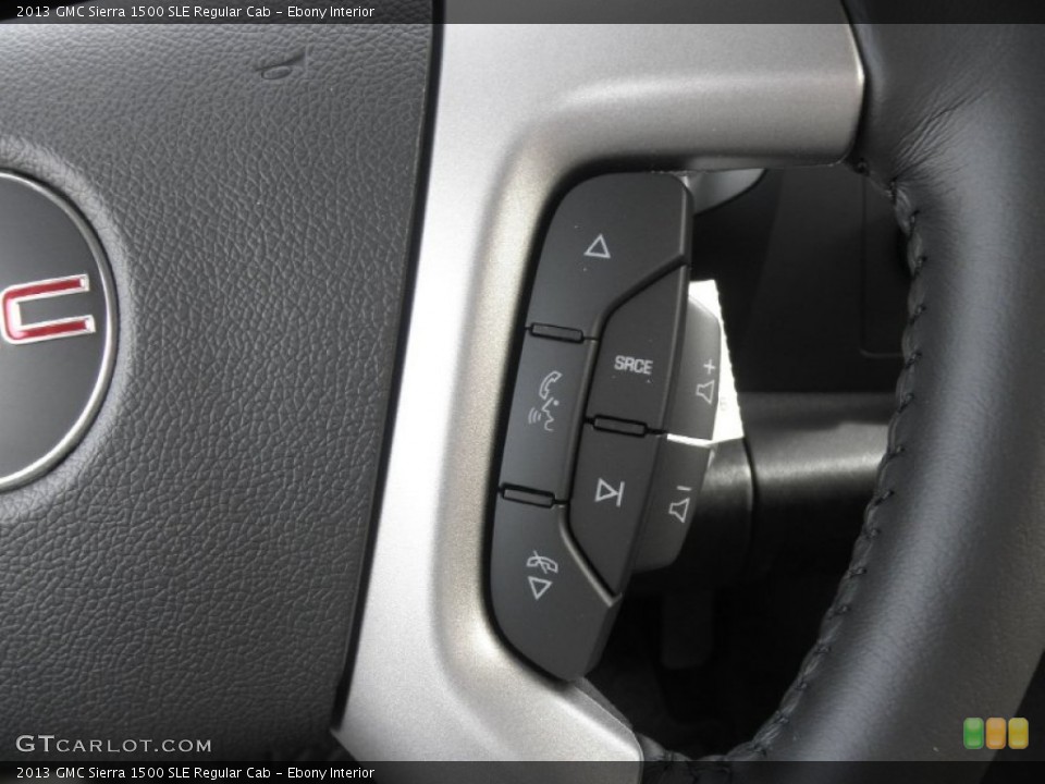 Ebony Interior Controls for the 2013 GMC Sierra 1500 SLE Regular Cab #76381762