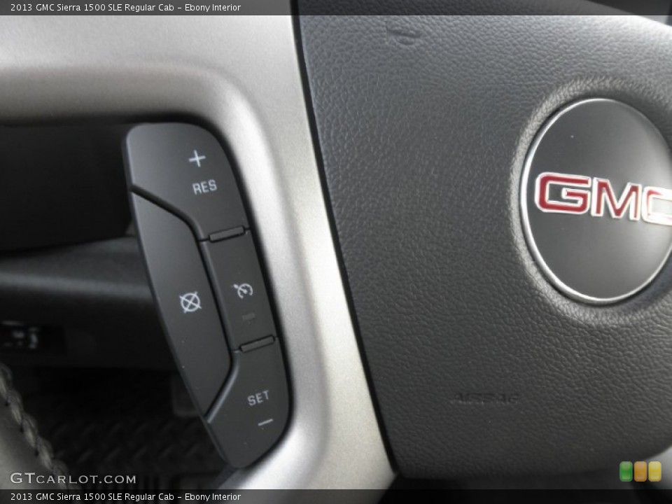 Ebony Interior Controls for the 2013 GMC Sierra 1500 SLE Regular Cab #76381774