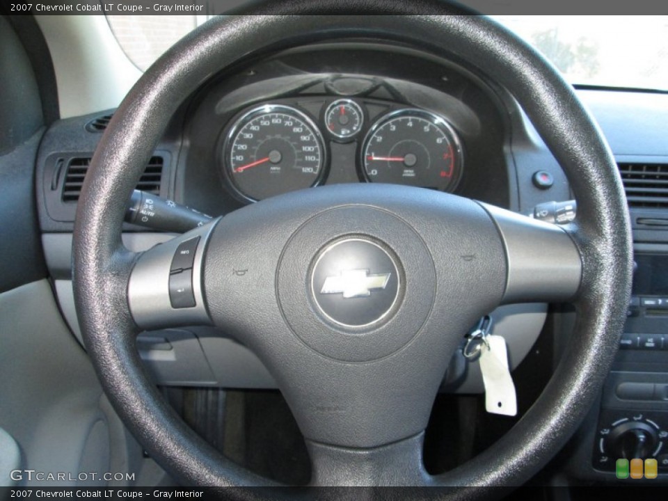 Gray Interior Steering Wheel for the 2007 Chevrolet Cobalt LT Coupe #76382236