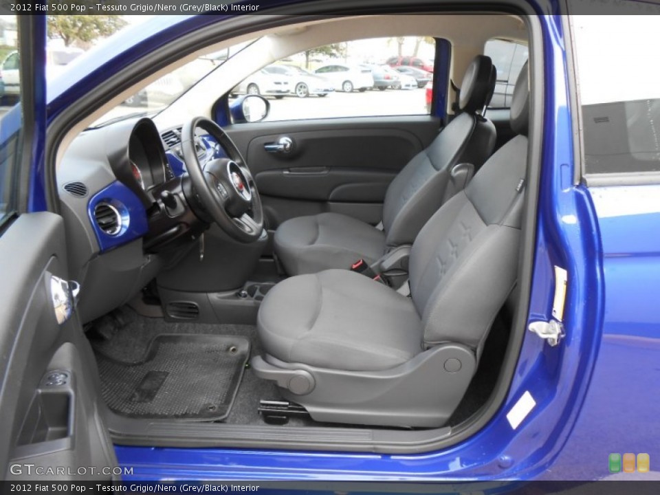 Tessuto Grigio/Nero (Grey/Black) Interior Front Seat for the 2012 Fiat 500 Pop #76382956