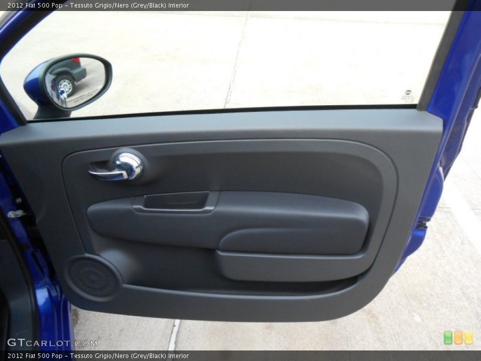 Tessuto Grigio/Nero (Grey/Black) Interior Door Panel for the 2012 Fiat 500 Pop #76382983