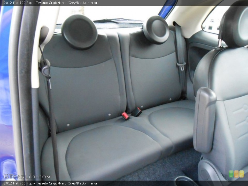 Tessuto Grigio/Nero (Grey/Black) Interior Rear Seat for the 2012 Fiat 500 Pop #76383022