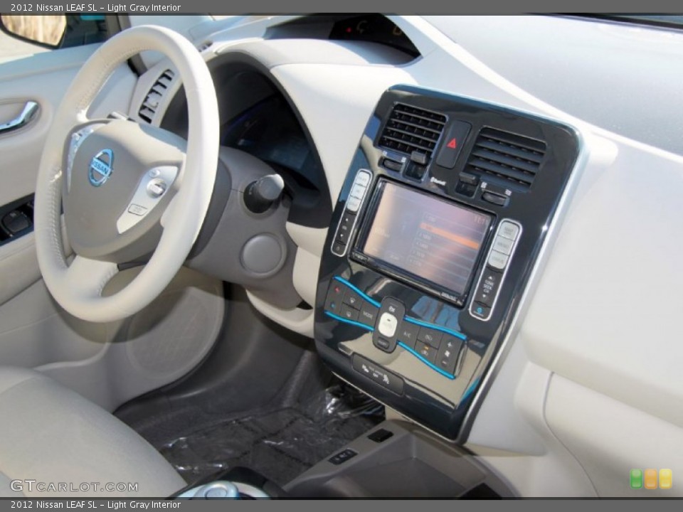 Light Gray Interior Dashboard for the 2012 Nissan LEAF SL #76384030