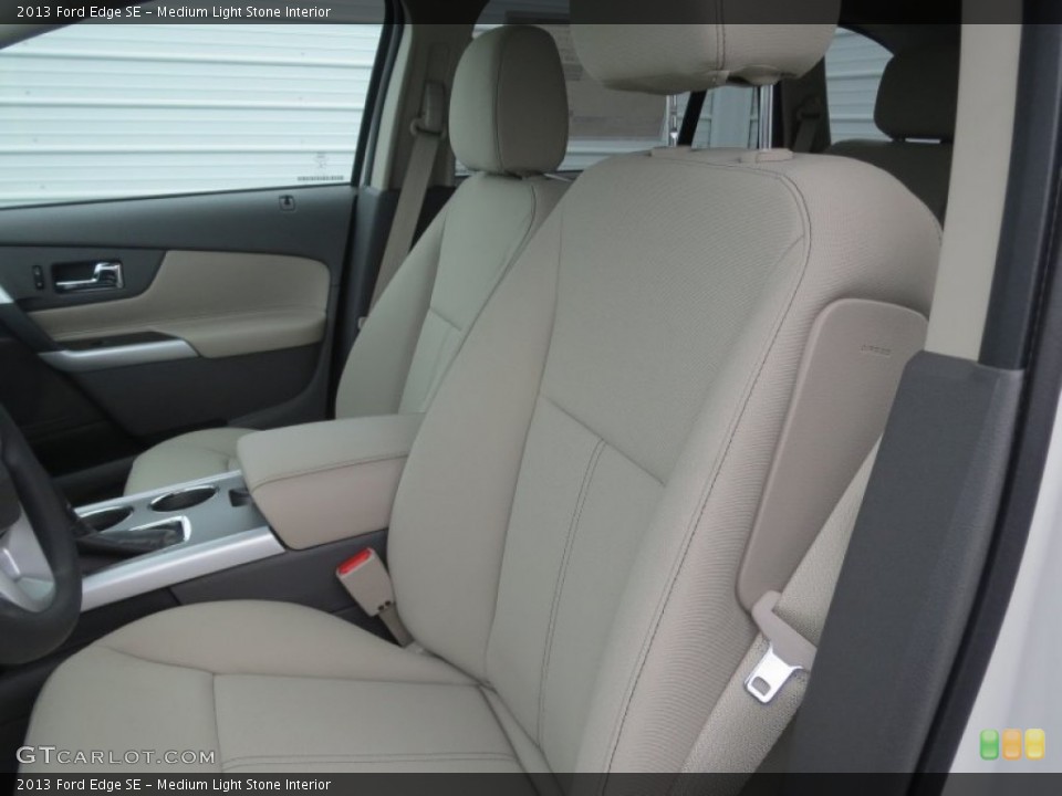 Medium Light Stone Interior Front Seat for the 2013 Ford Edge SE #76384272