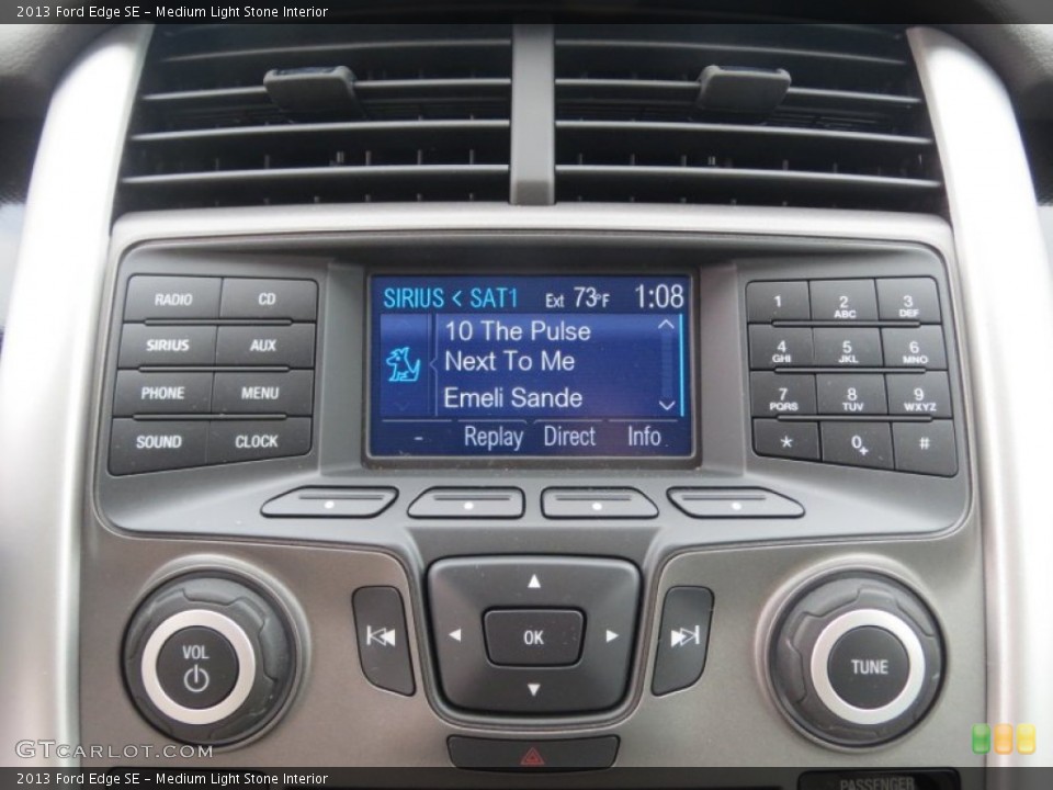 Medium Light Stone Interior Controls for the 2013 Ford Edge SE #76384322