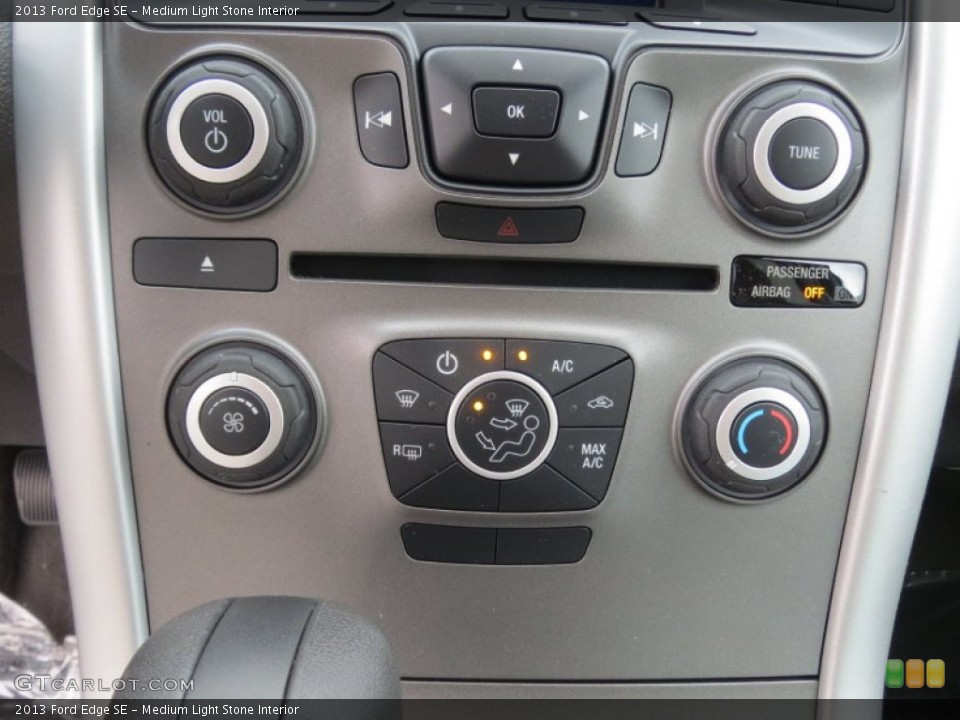 Medium Light Stone Interior Controls for the 2013 Ford Edge SE #76384330