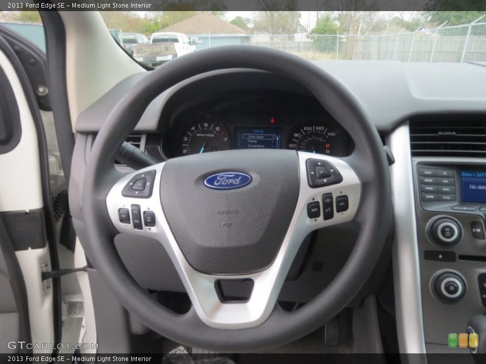 Medium Light Stone Interior Steering Wheel for the 2013 Ford Edge SE #76384354