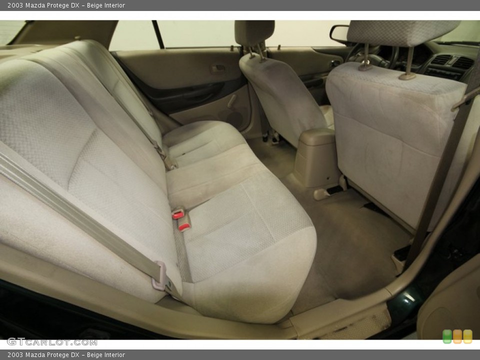 Beige Interior Rear Seat for the 2003 Mazda Protege DX #76384750