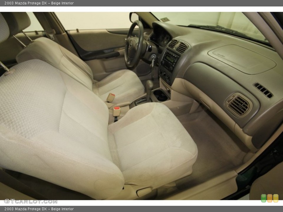 Beige Interior Front Seat for the 2003 Mazda Protege DX #76384786
