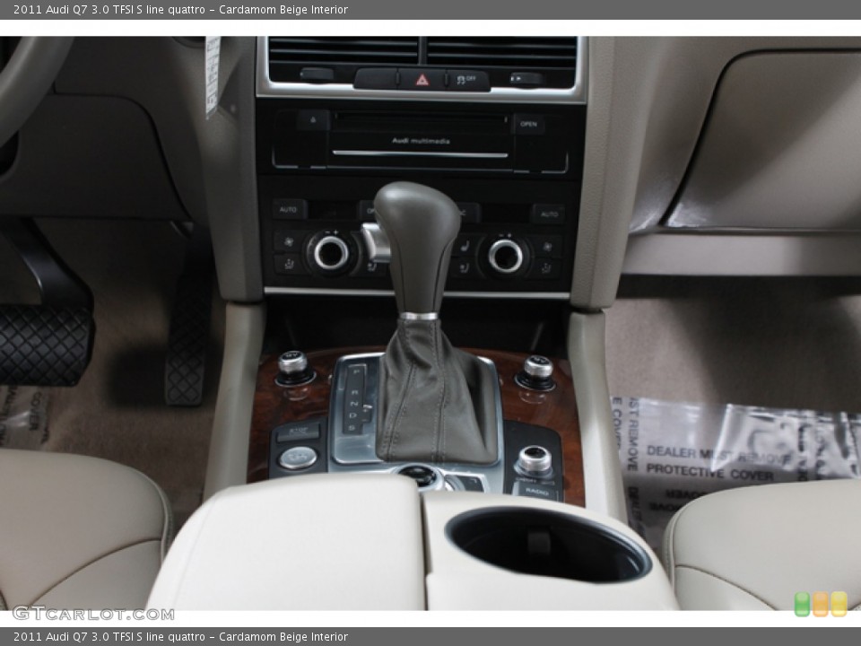 Cardamom Beige Interior Transmission for the 2011 Audi Q7 3.0 TFSI S line quattro #76385818
