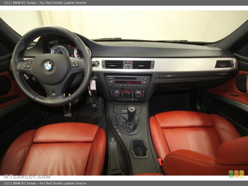 Fox Red Novillo Leather Interior Dashboard for the 2011 BMW M3 Sedan #76386429