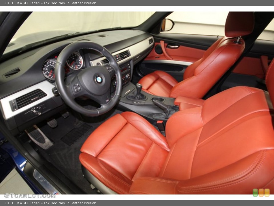 Fox Red Novillo Leather Interior Prime Interior for the 2011 BMW M3 Sedan #76386502