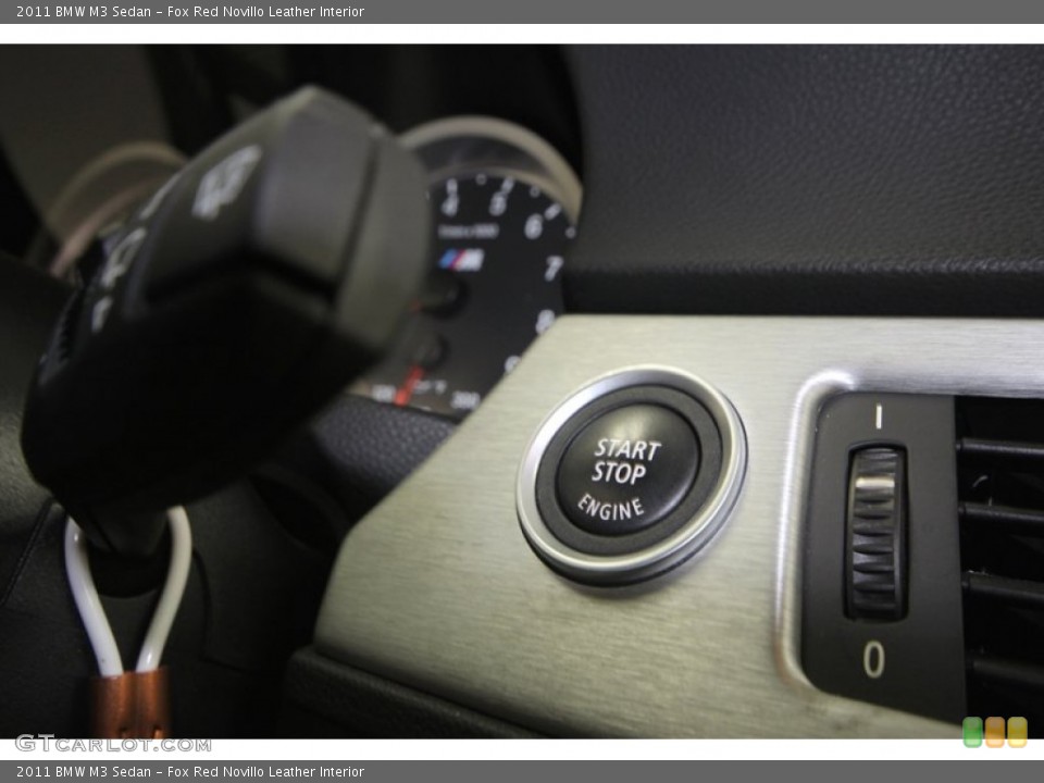 Fox Red Novillo Leather Interior Controls for the 2011 BMW M3 Sedan #76386589