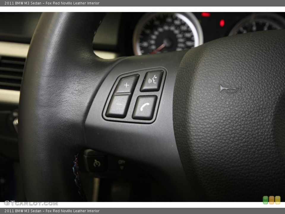 Fox Red Novillo Leather Interior Controls for the 2011 BMW M3 Sedan #76386607