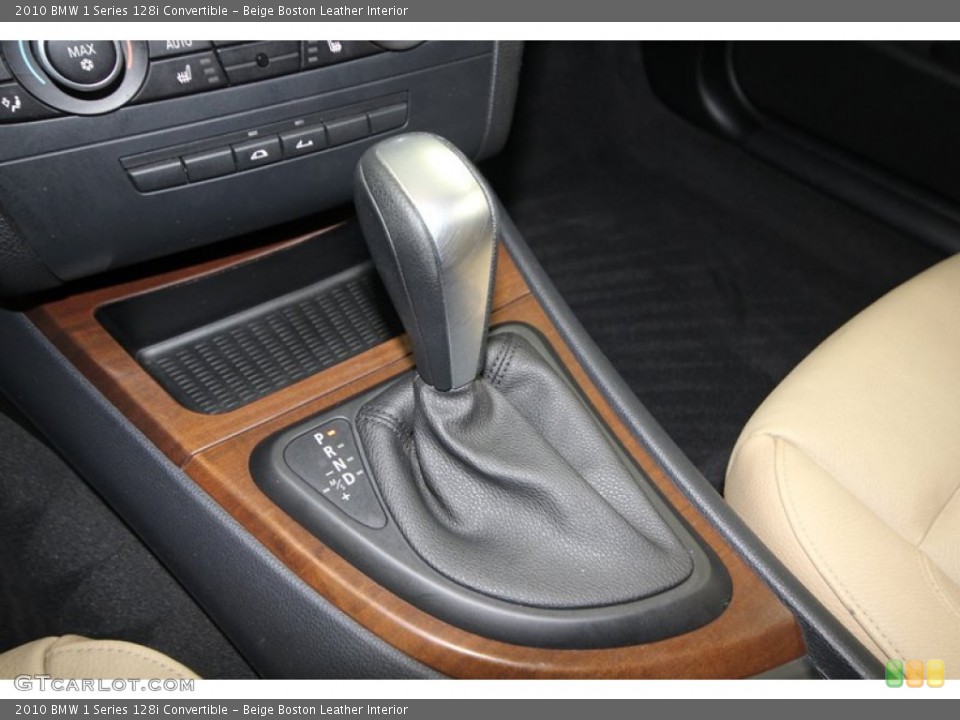 Beige Boston Leather Interior Transmission for the 2010 BMW 1 Series 128i Convertible #76387168