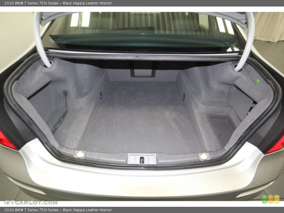 Black Nappa Leather Interior Trunk for the 2010 BMW 7 Series 750i Sedan #76387411