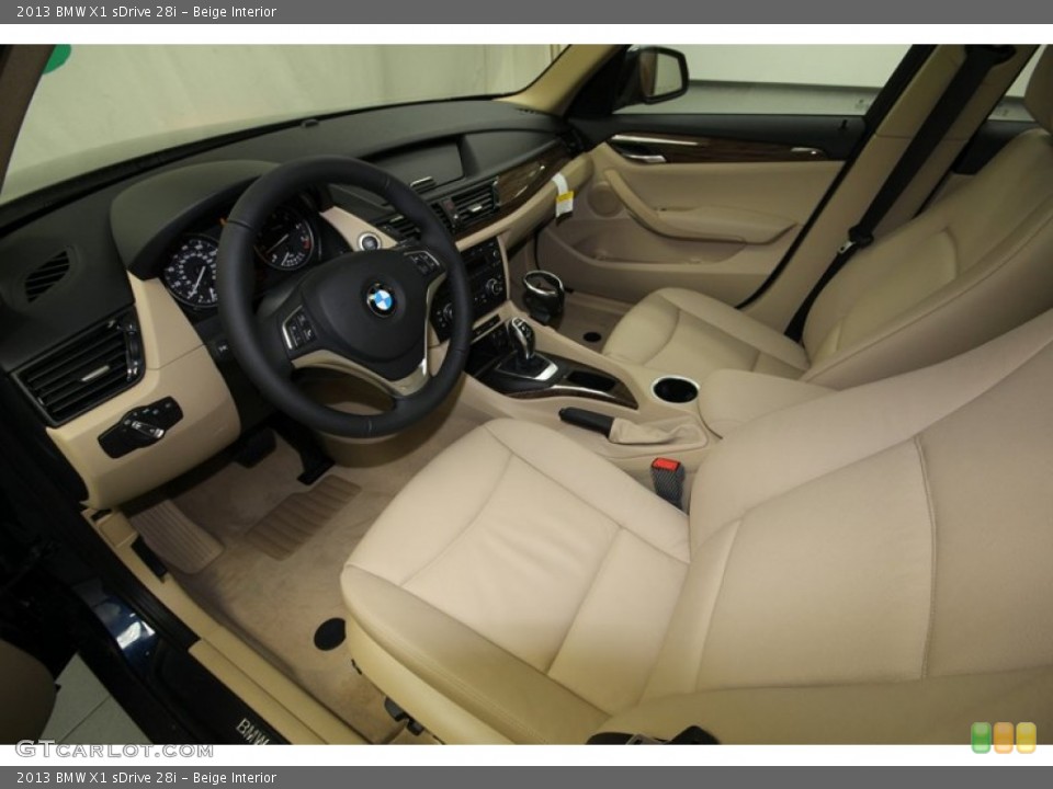 Beige Interior Prime Interior for the 2013 BMW X1 sDrive 28i #76388071