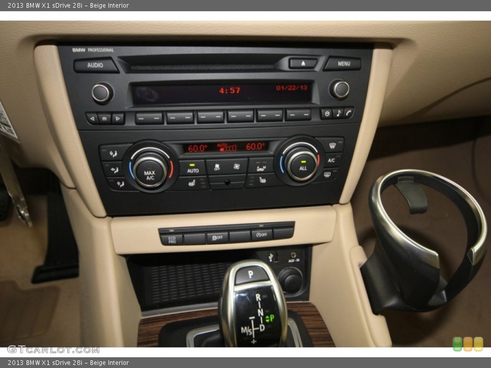 Beige Interior Controls for the 2013 BMW X1 sDrive 28i #76388116