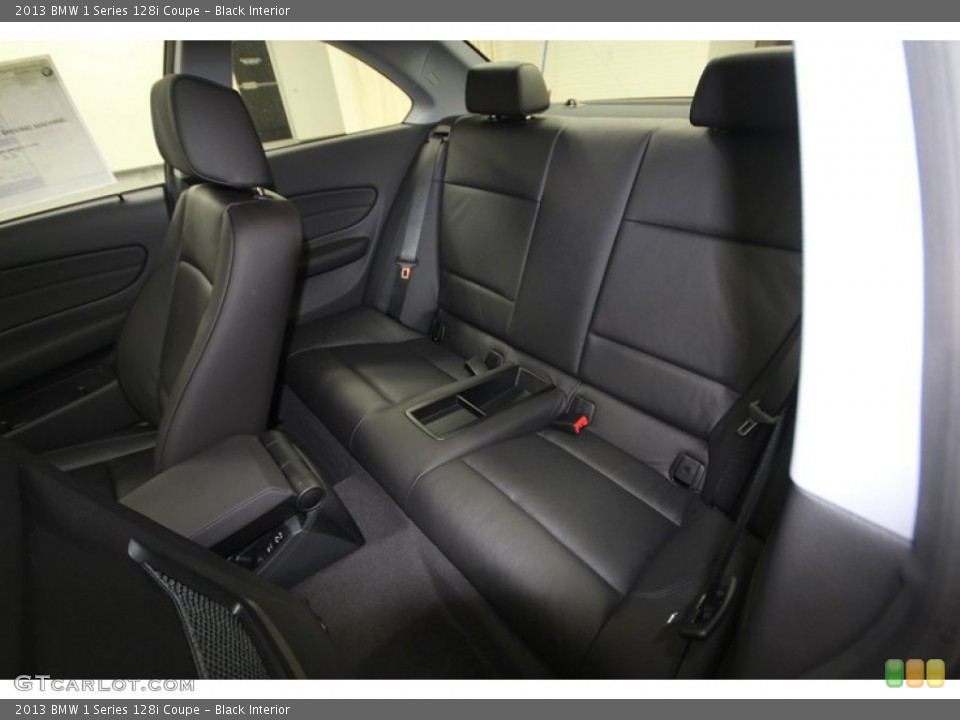 Black Interior Rear Seat for the 2013 BMW 1 Series 128i Coupe #76388341