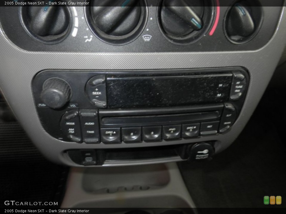Dark Slate Gray Interior Controls for the 2005 Dodge Neon SXT #76390432
