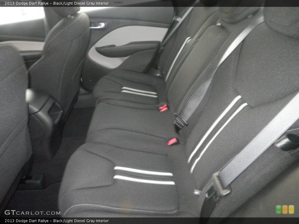 Black/Light Diesel Gray Interior Rear Seat for the 2013 Dodge Dart Rallye #76390809